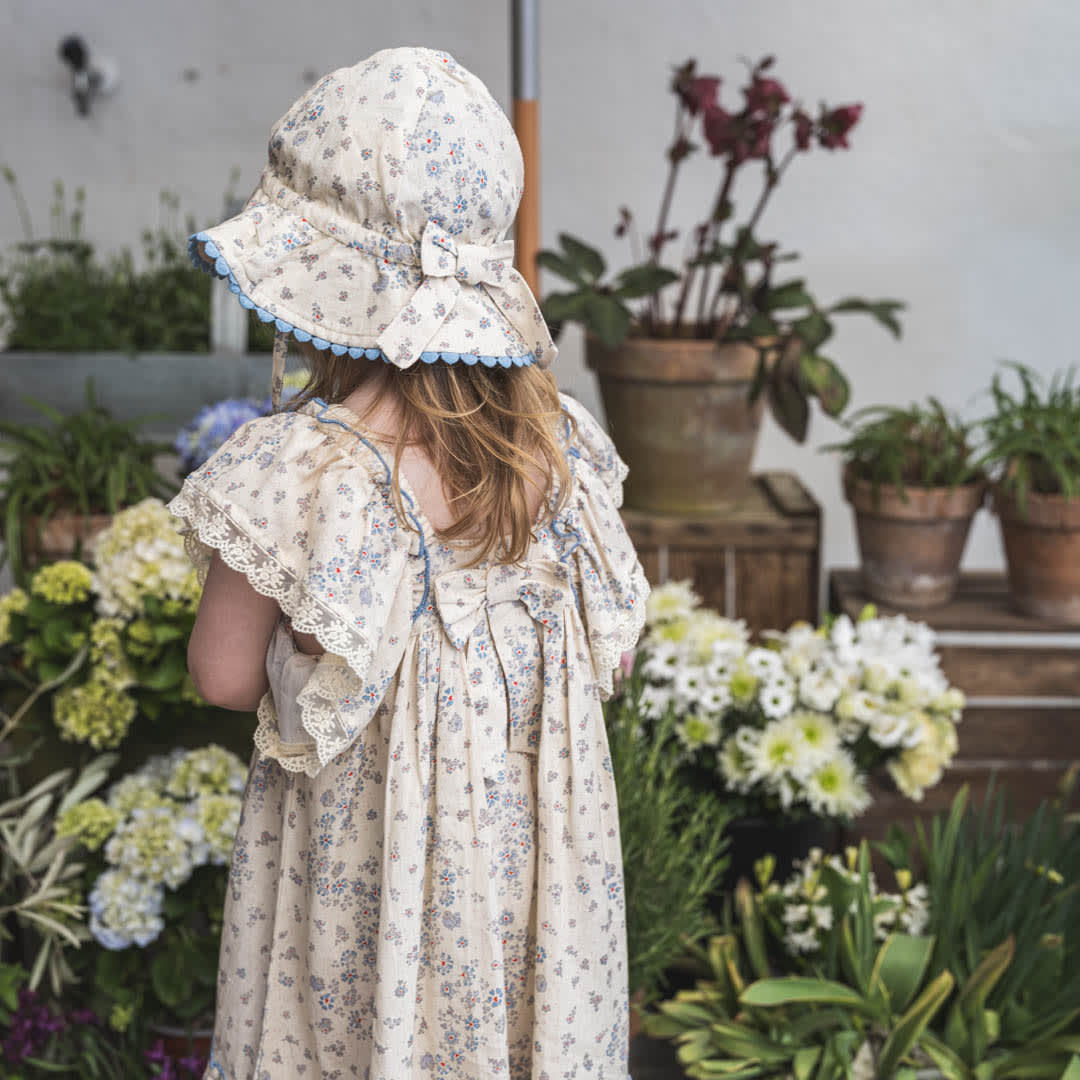 That's Mine Hilda hat - Sprinkles hearts yellow - 85% Cotton / 15% Linen Buy Tøj||Hatte||Accessories||Udsalg||Alle||Udsalg - tøj||Forår og sommer 2025||alt minus sløjfe||Sprinkles heart||New in for the girls||Udsalg - Forår & sommer '25||Summer Bundle||mette-sale here.