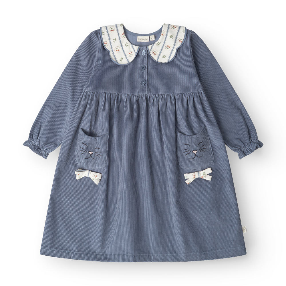 That's Mine Rosalia dress - Flint stone - 100% Organic cotton Buy Kjoler||Kjoler & nederdele||personale||AW25 here.