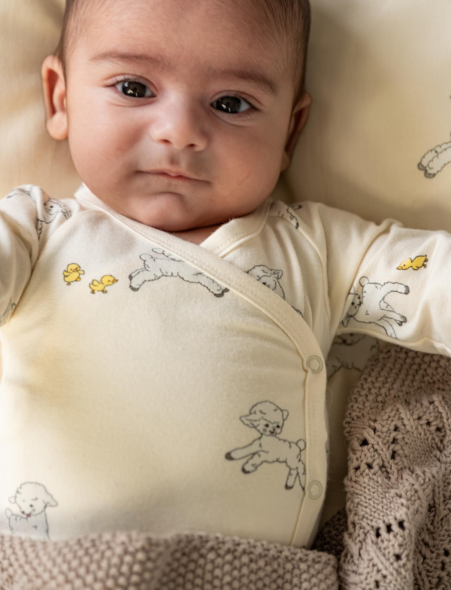 That's Mine Elimar slå-om bodystocking - Tiny friends - 48% Bomuld (Økologisk), 47% Modal, 5% Elastan Buy Bodystockings||Undertøj||personale||Baby essentials||Jersey||Jersey||AW26||All here.