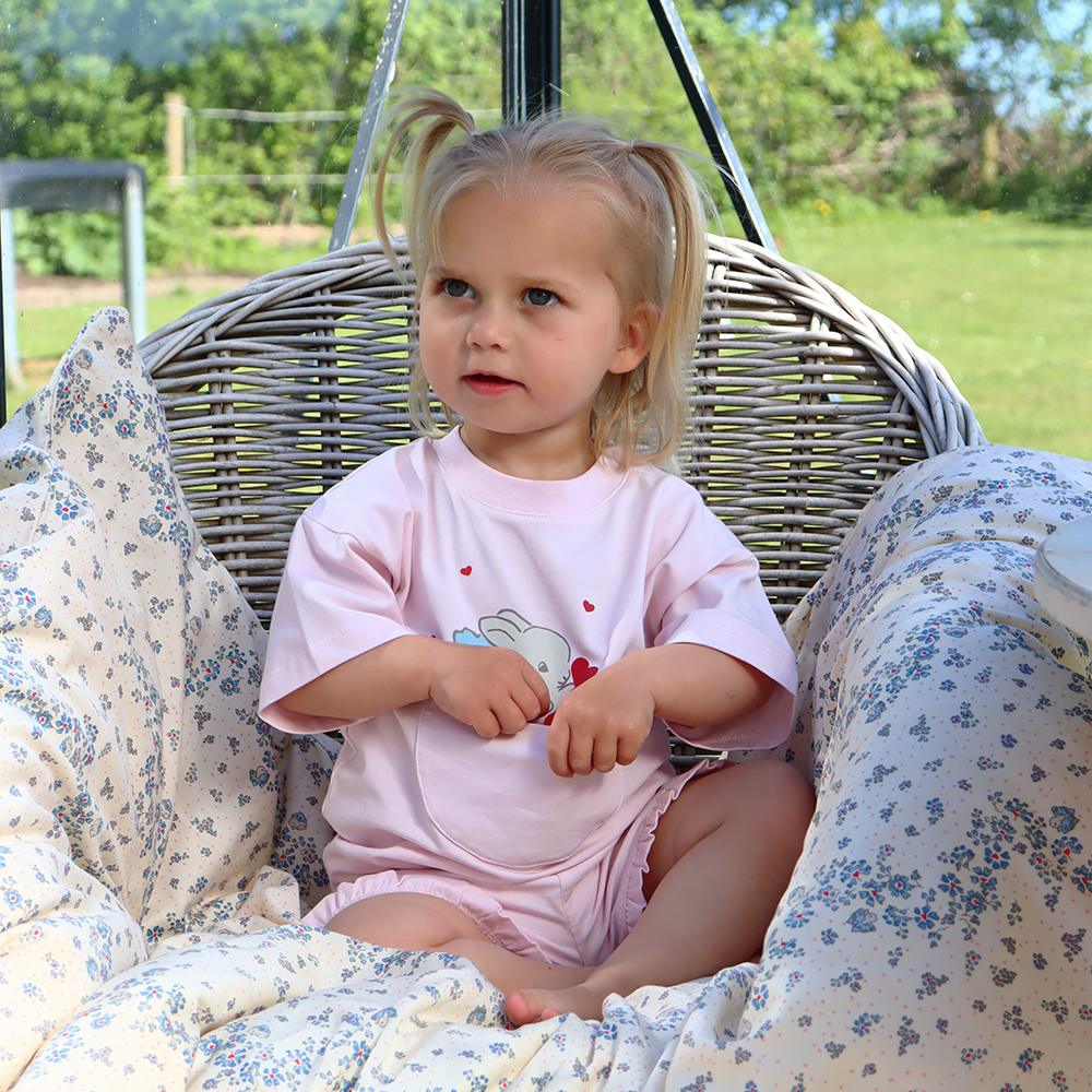 That's Mine Lara set - Soft pink - 95% organic cotton / 5% elastane Buy Tøj||Alle||personale||alt minus sløjfe||That's Mine x Luksusbaby||mette-sale here.