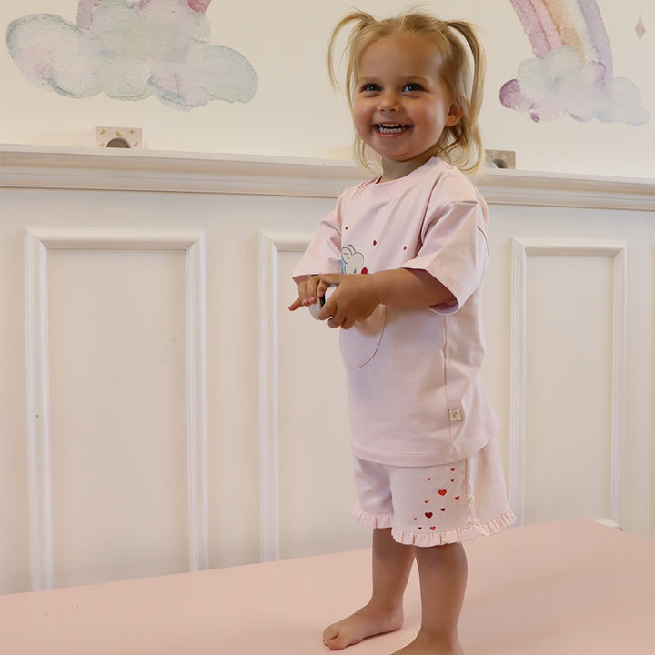 That's Mine Lara set - Soft pink - 95% organic cotton / 5% elastane Buy Tøj||Alle||personale||alt minus sløjfe||That's Mine x Luksusbaby||mette-sale here.