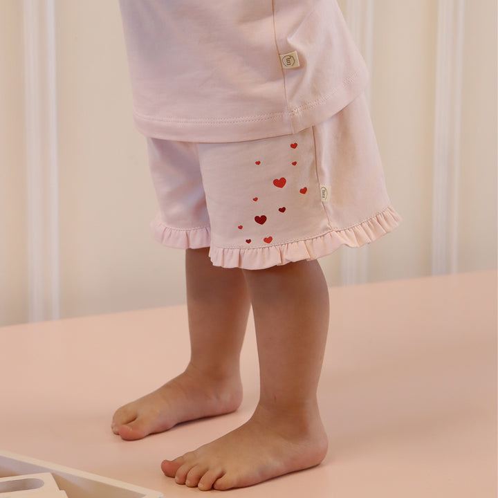 That's Mine Lara set - Soft pink - 95% organic cotton / 5% elastane Buy Tøj||Alle||personale||alt minus sløjfe||That's Mine x Luksusbaby||mette-sale here.