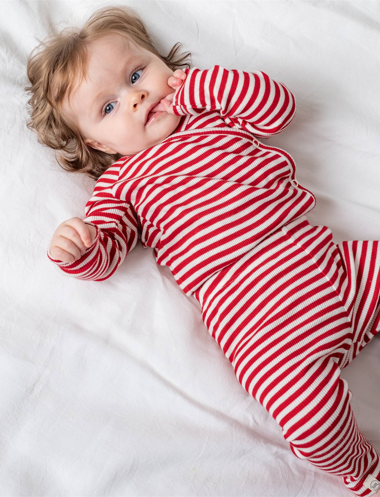 That's Mine Jia leggings 2-pak - Red stripe - 100% Bomuld(Økologisk)