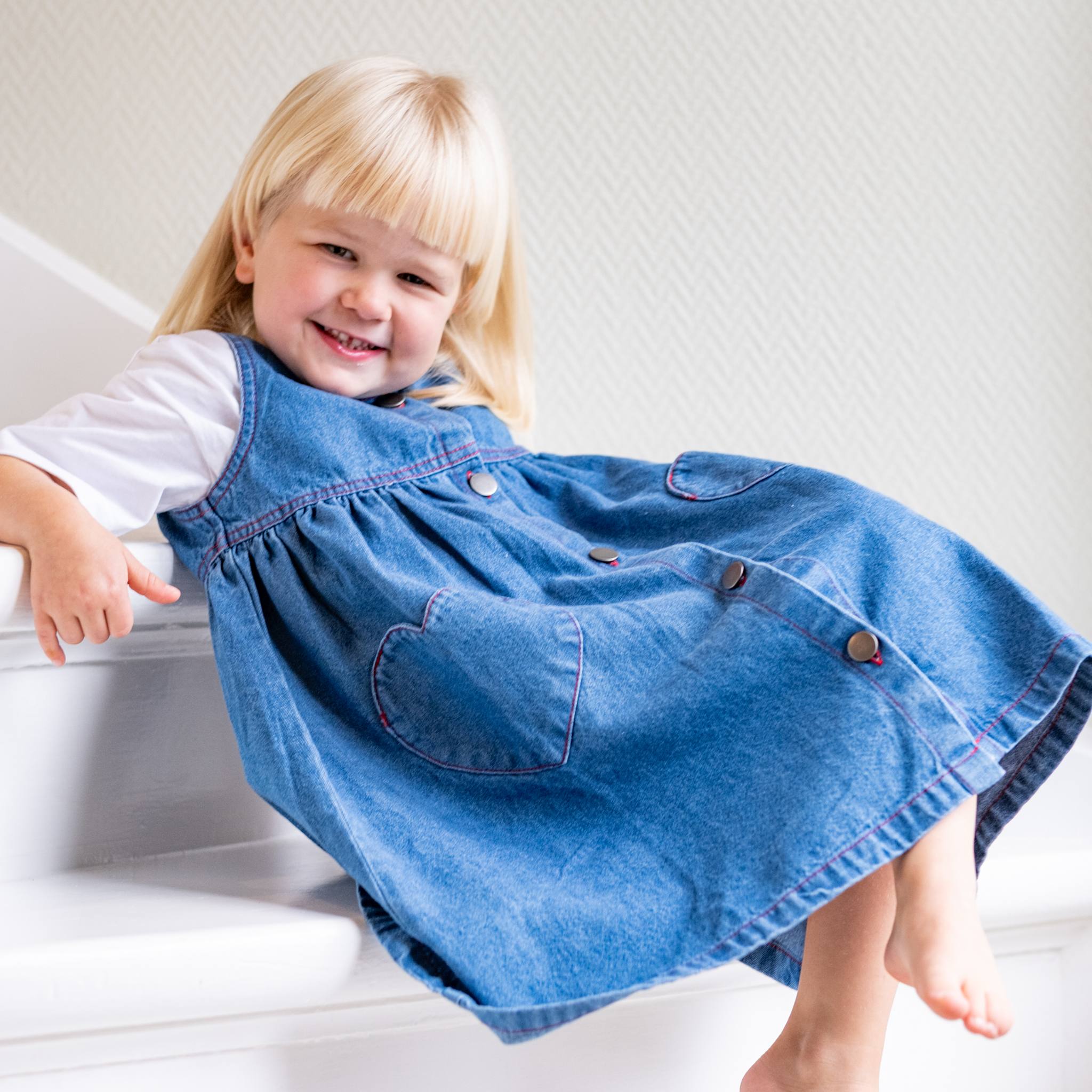 That's Mine Jua Kjole - Blue - 100% Cotton Buy Kjoler||Kjoler & nederdele||personale||AW26 here.