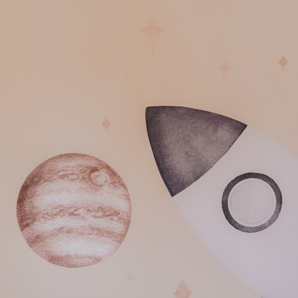 That's Mine Wallsticker raket - Multi - 100% Textile foil Buy Bolig & udstyr||Børneværelset||Wallstickers||Alle||personale||alt minus sløjfe||NOOS||Wallstickers - rummet||mette-sale here.