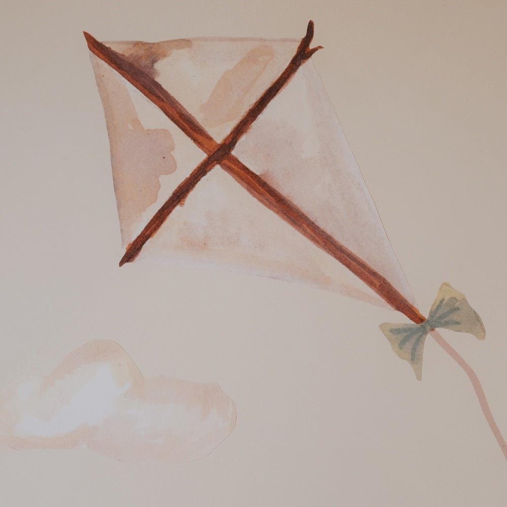 That's Mine Wallsticker Kite Small - Beige - 100% Textile foil Buy Bolig & udstyr||Børneværelset||Wallstickers||Alle||personale||Influencer choice||alt minus sløjfe||NOOS||Wallstickers - himlen||mette-sale here.