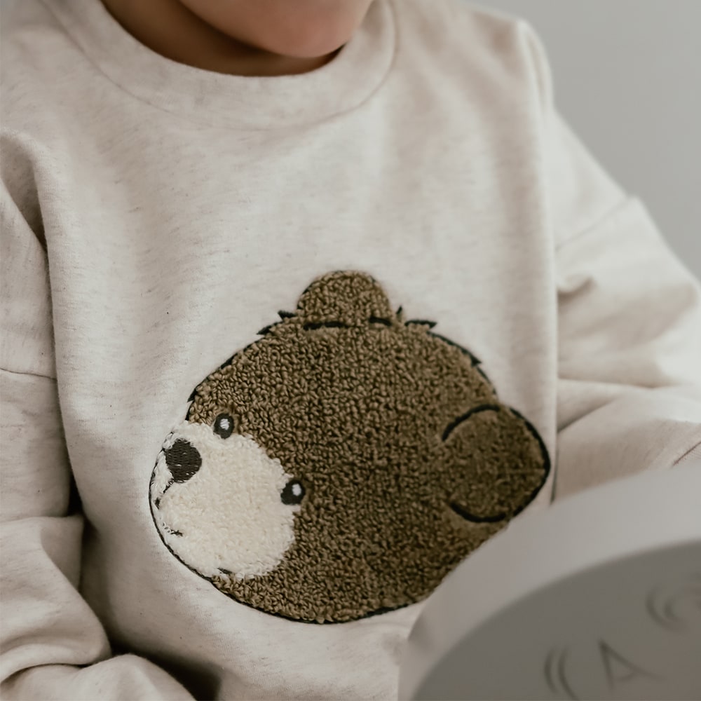 That's Mine Finley sweatshirt oversize - Bear head - 95% Organic cotton / 5% Elastan Buy Tøj||Overdele||Sweatshirts||Alle||Favoritter||personale||Influencer choice||alt minus sløjfe||NOOS||mette-sale here.