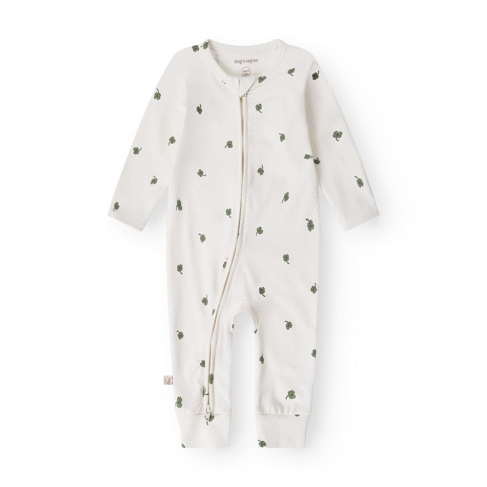 That's Mine Elliotte onesie - Specks of luck - 48% Organic cotton / 47% Modal / 5% Elastane Buy Overdele||Onesies||personale||Basics here.