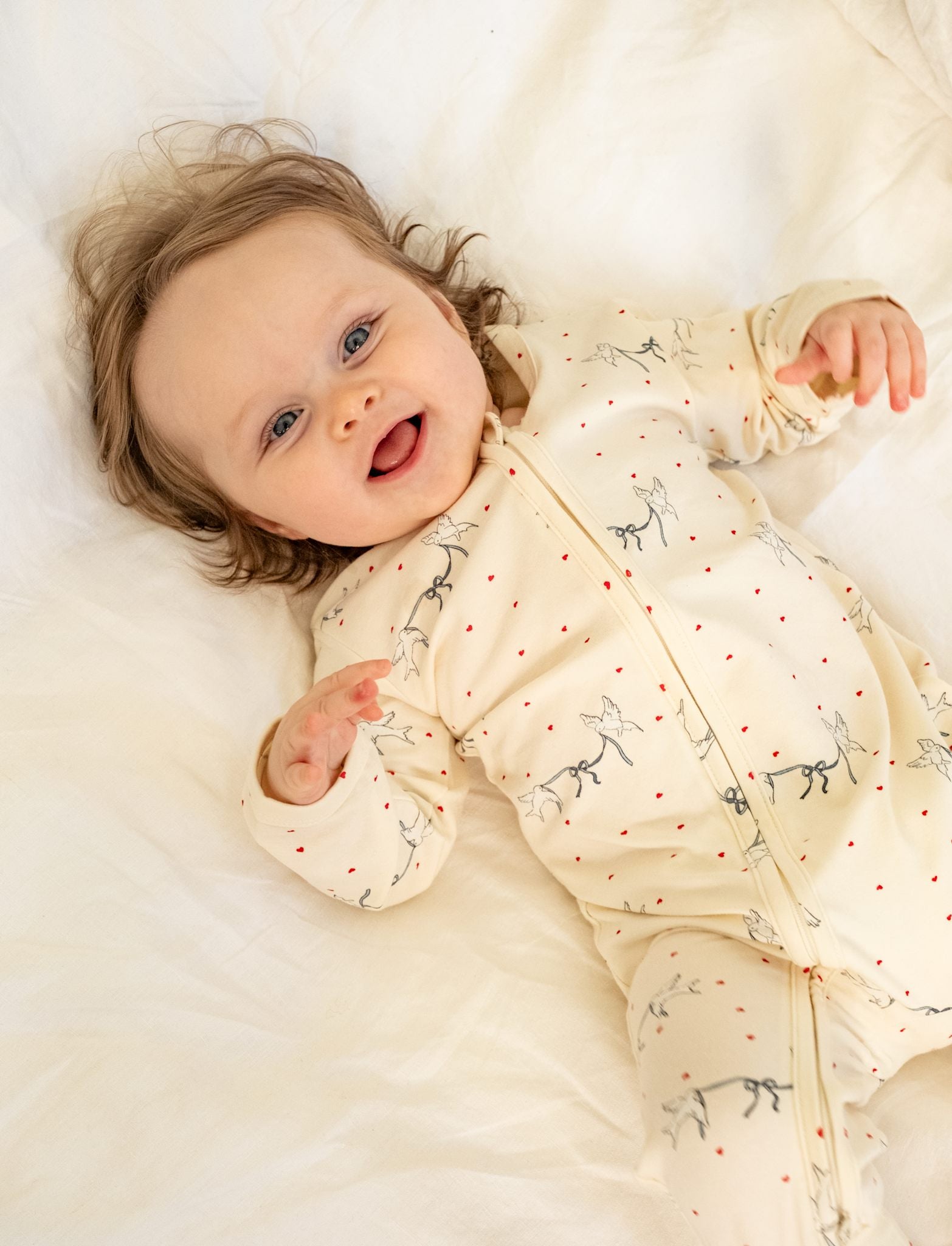 That's Mine Elliotte onesie - Sweet serenity - 48% Bomuld (Økologisk), 47% Modal, 5% Elastan Buy Overdele||Onesies||Nattøj||personale||Baby essentials||Jersey||AW26||All here.