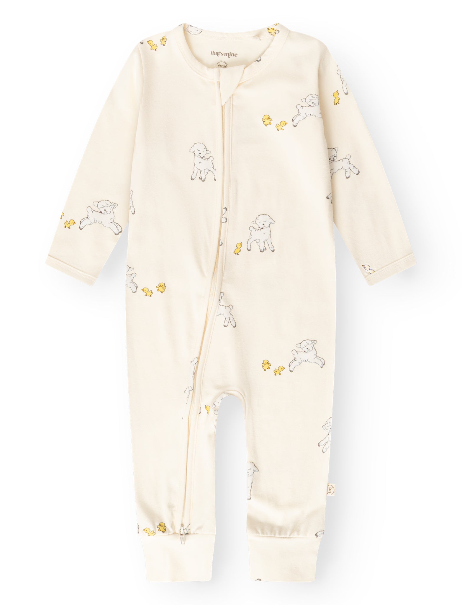 That's Mine Elliotte onesie - Tiny friends - 48% Bomuld (Økologisk), 47% Modal, 5% Elastan Buy Overdele||Onesies||Nattøj||personale||Baby essentials||Jersey||AW26||All here.