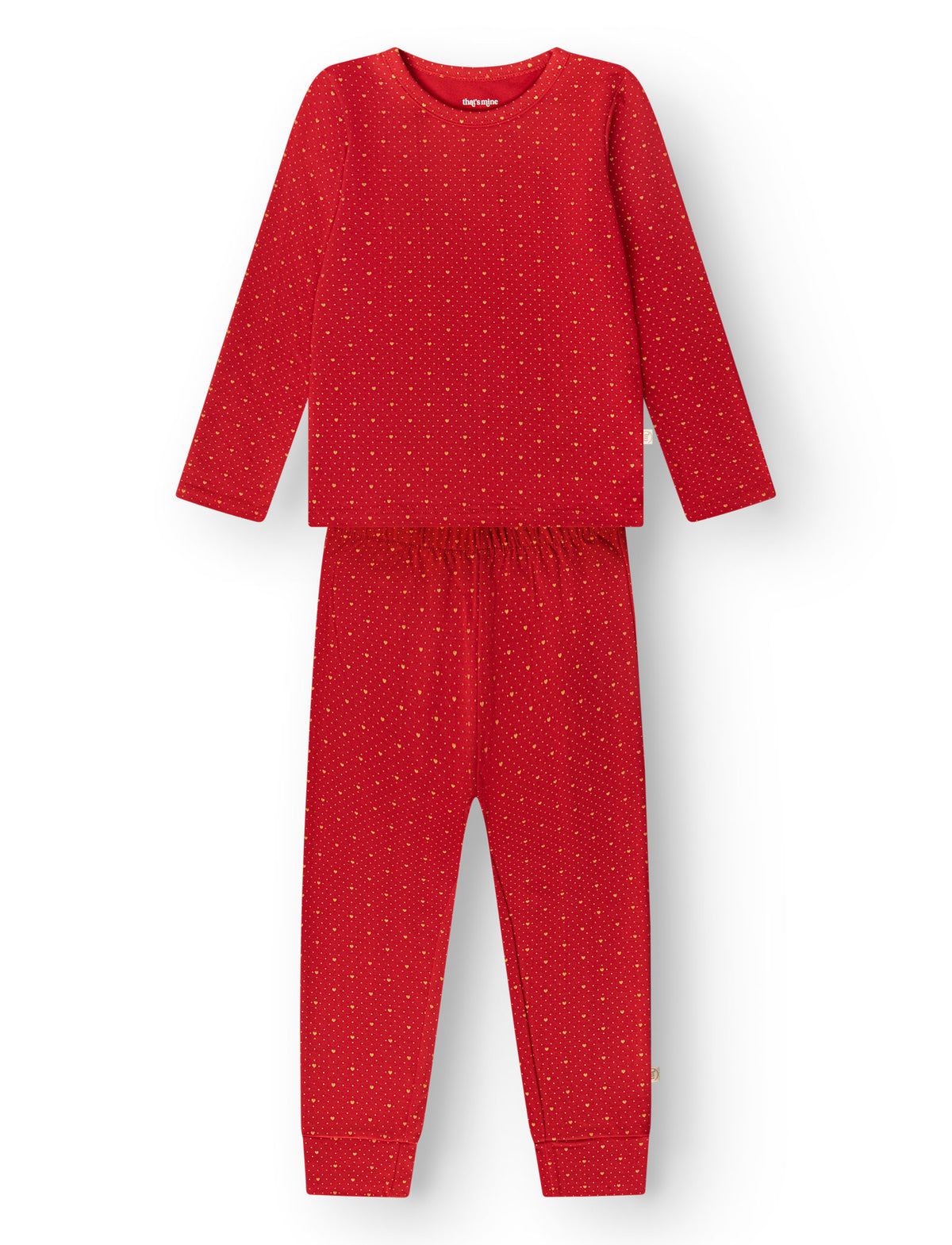 That's Mine Emilio nattøj - Lots of love christmas - 48% Bomuld (Økologisk), 47% Modal, 5% Elastan Buy Nattøj||personale||Jul 2025||Jersey||AW26||All here.