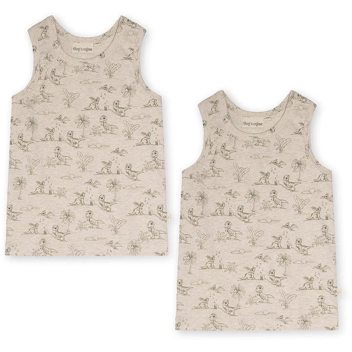 Milas tanktop 2-pack - Dino esta