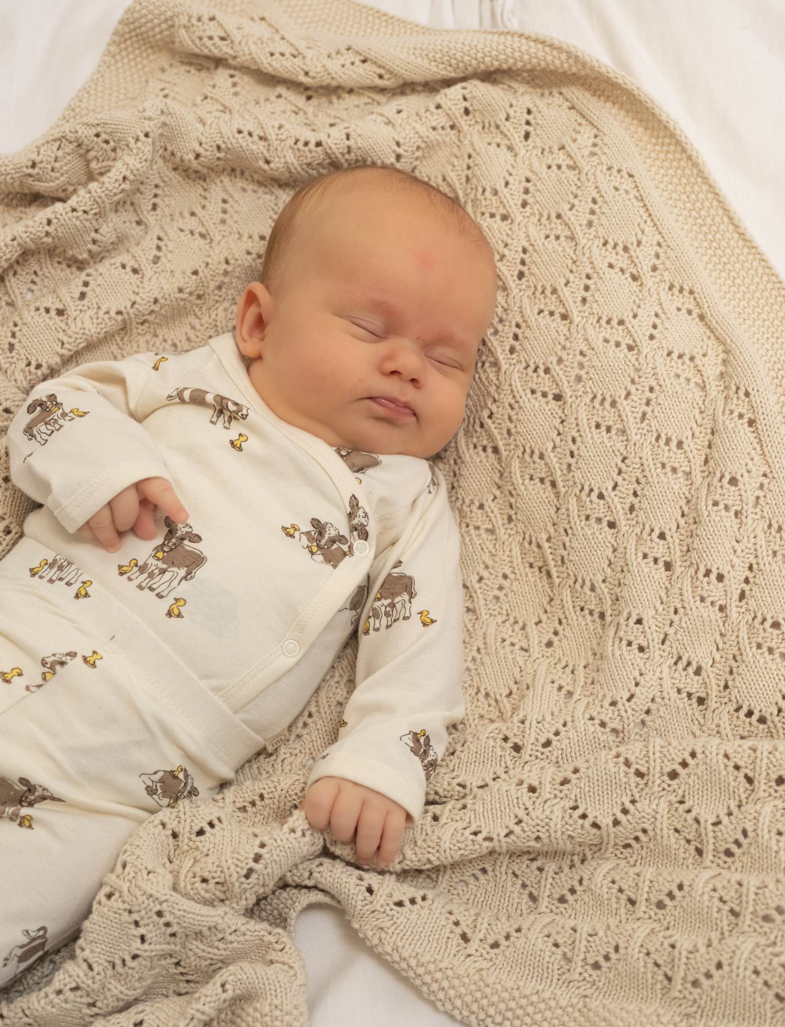 Kala knitted blanket - Birch