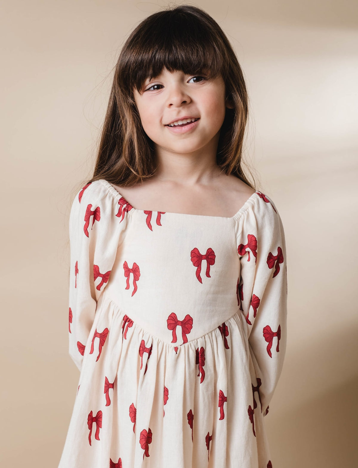 That's Mine Sarah kjole - Rouge boucle - 85% Bomuld, 15% Hør Buy Kjoler||Kjoler & nederdele||personale||AW26||All here.