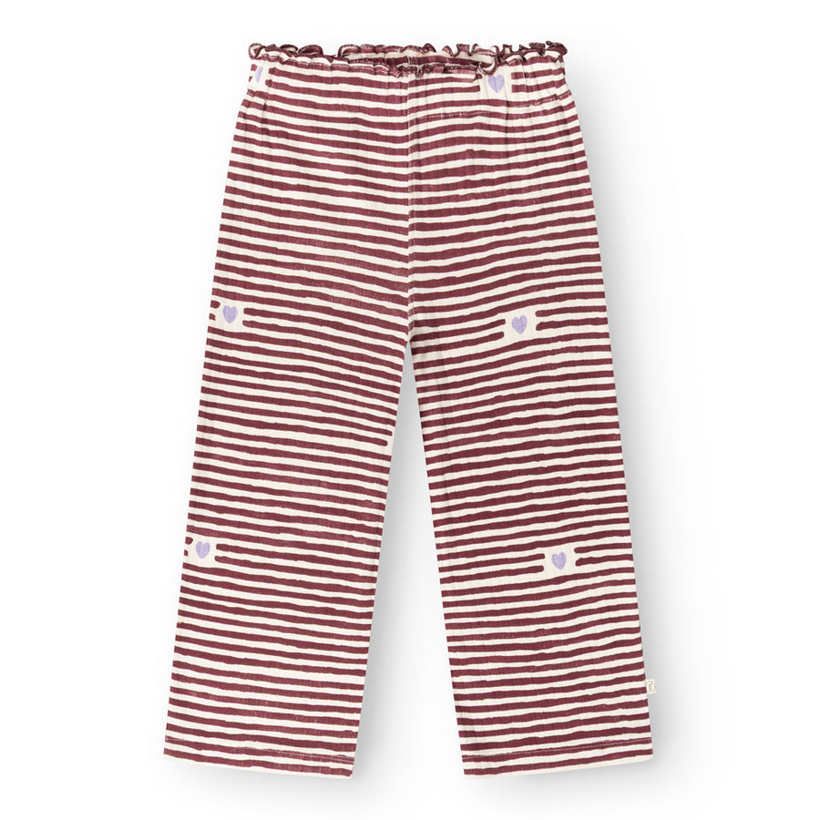 That's Mine Juliane bukser - 110cm - 5Y - 95% Organic cotton, 5% Elastan Buy Tøj||Bukser||Nyheder||Bukser & shorts||Alle||personale||Efterår & vinter 2025||alt minus sløjfe||mette-sale||drop 1 aw25||Love berry ♥️||Jersey here.