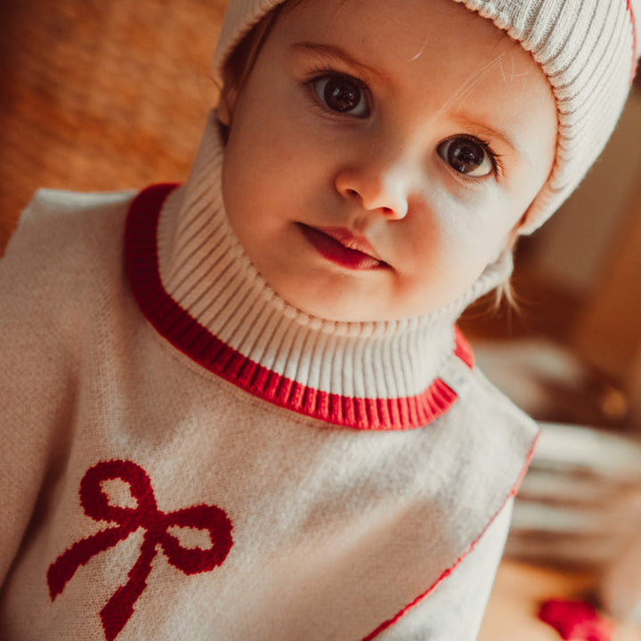 That's Mine Louise neckwarmer - Almond peach - 100% Organic cotton Buy Accessories||Nyheder||personale||Efterår & vinter 2025||drop 1 aw25 here.