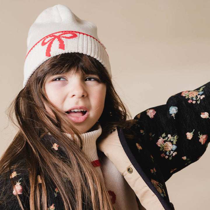 That's Mine Leonora beanie - Almond peach - 100% Organic cotton Buy Accessories||Nyheder||personale||Efterår & vinter 2025||drop 1 aw25 here.