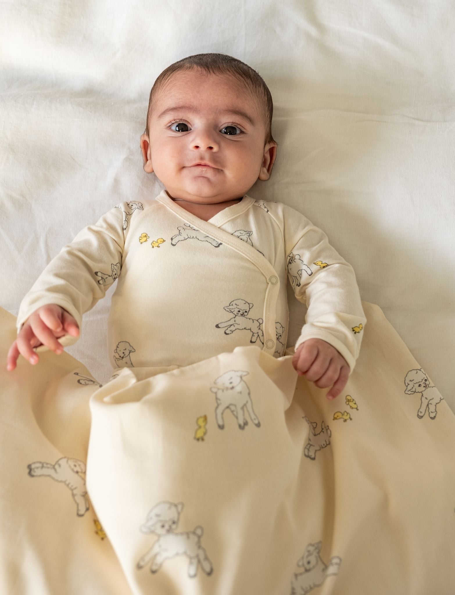 That's Mine Elimar slå-om bodystocking - Tiny friends - 48% Bomuld (Økologisk), 47% Modal, 5% Elastan Buy Bodystockings||Undertøj||personale||Baby essentials||Jersey||Jersey||AW26||All here.