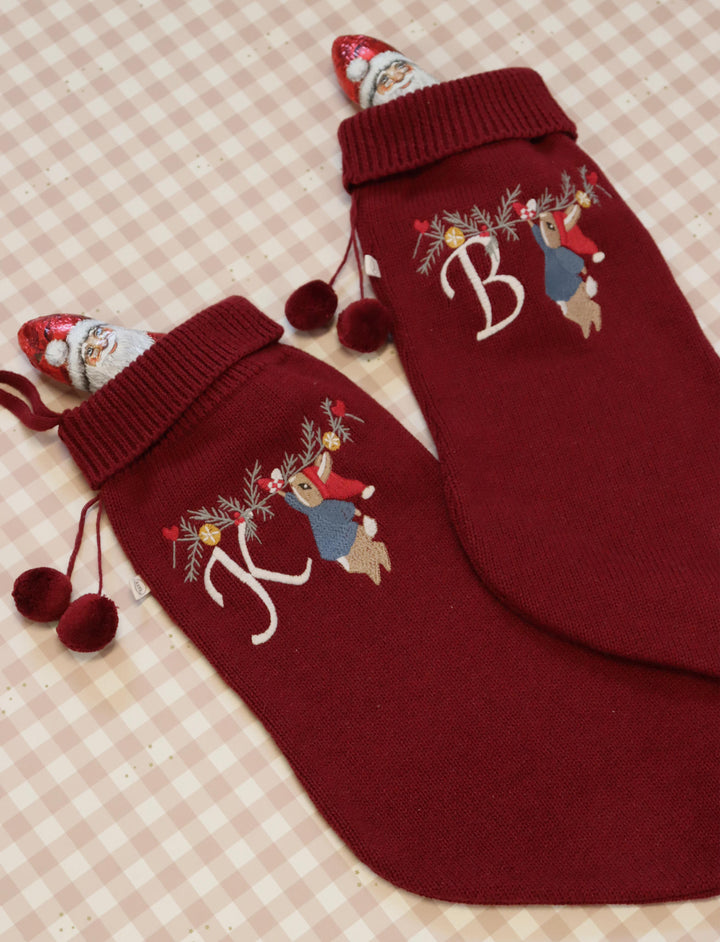 That's Mine Charlie christmas sock - Rhubarb - 100% Organic cotton Buy personale here.
