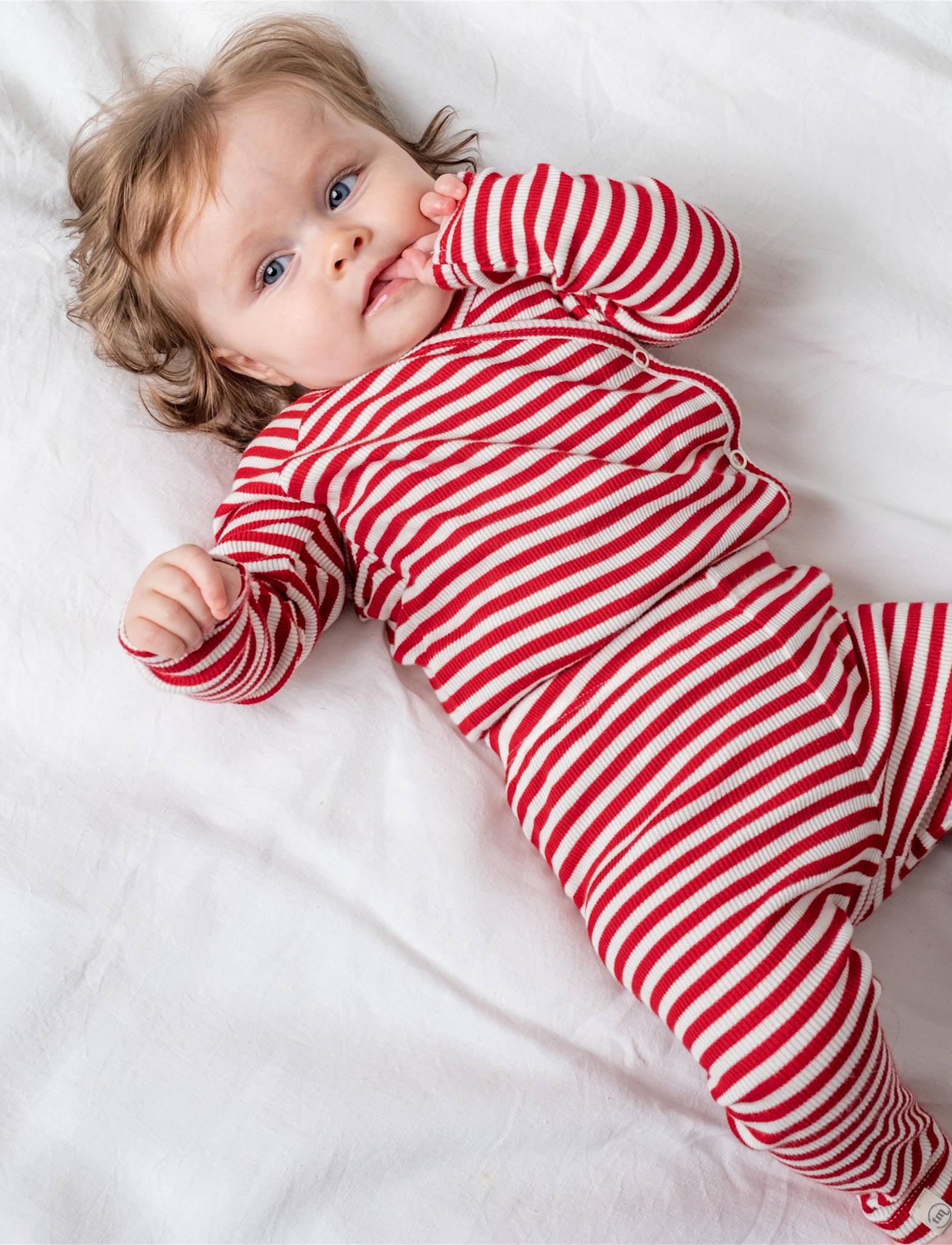 That's Mine Juma slå-om bodystocking 2-pak - Red stripe - 100% Bomuld(Økologisk) Buy Bodystockings||Undertøj||Favoritter||personale||Baby essentials||NOOS||Jersey||All here.