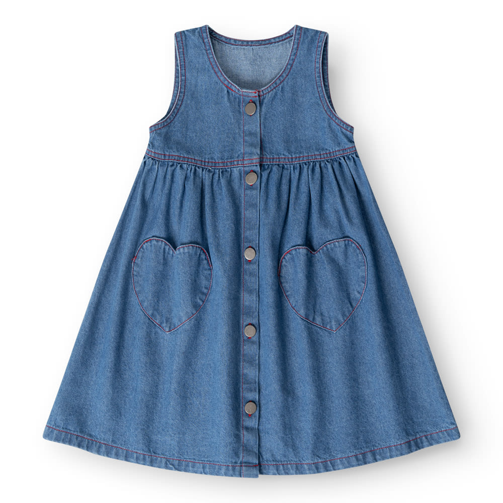 That's Mine Jua Kjole - Blue - 100% Cotton Buy Kjoler||Kjoler & nederdele||personale||AW26 here.