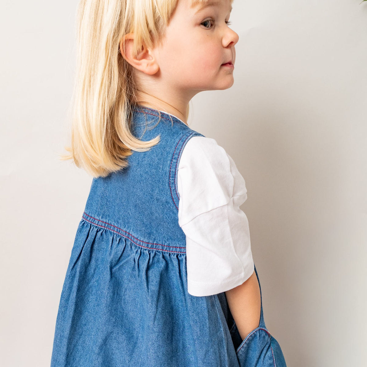 That's Mine Jua Kjole - Blue - 100% Cotton Buy Kjoler||Kjoler & nederdele||personale||AW26||All here.