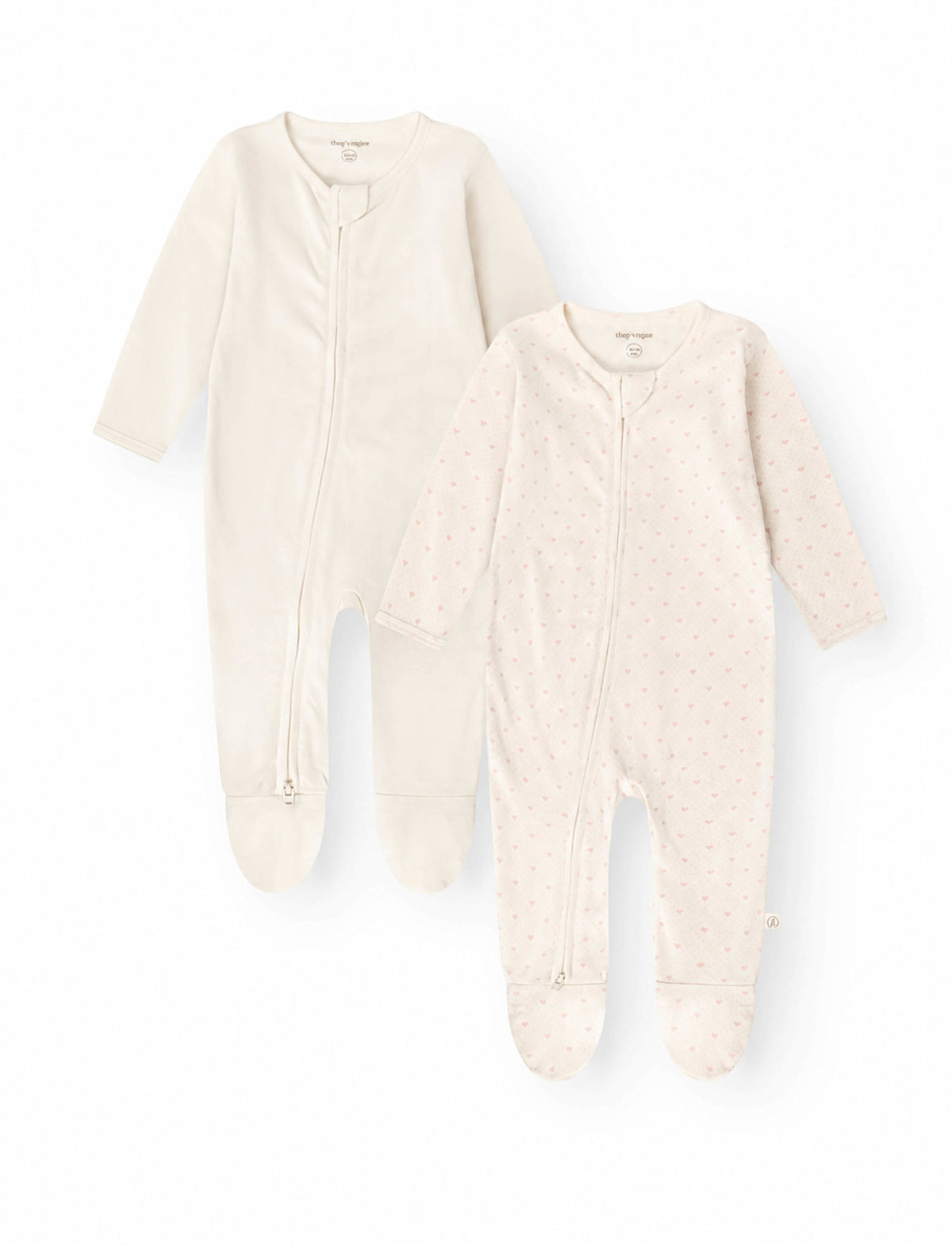 That's Mine Nalina onesie 2-pak - Lots of love rose - 100% Bomuld(Økologisk) Buy Tøj||Overdele||Onesies||Nattøj||Alle||Favoritter||personale||Baby essentials||alt minus sløjfe||NOOS||mette-sale||Jersey||Orderly Emails - Recommended Products||Efterår 2026||All here.