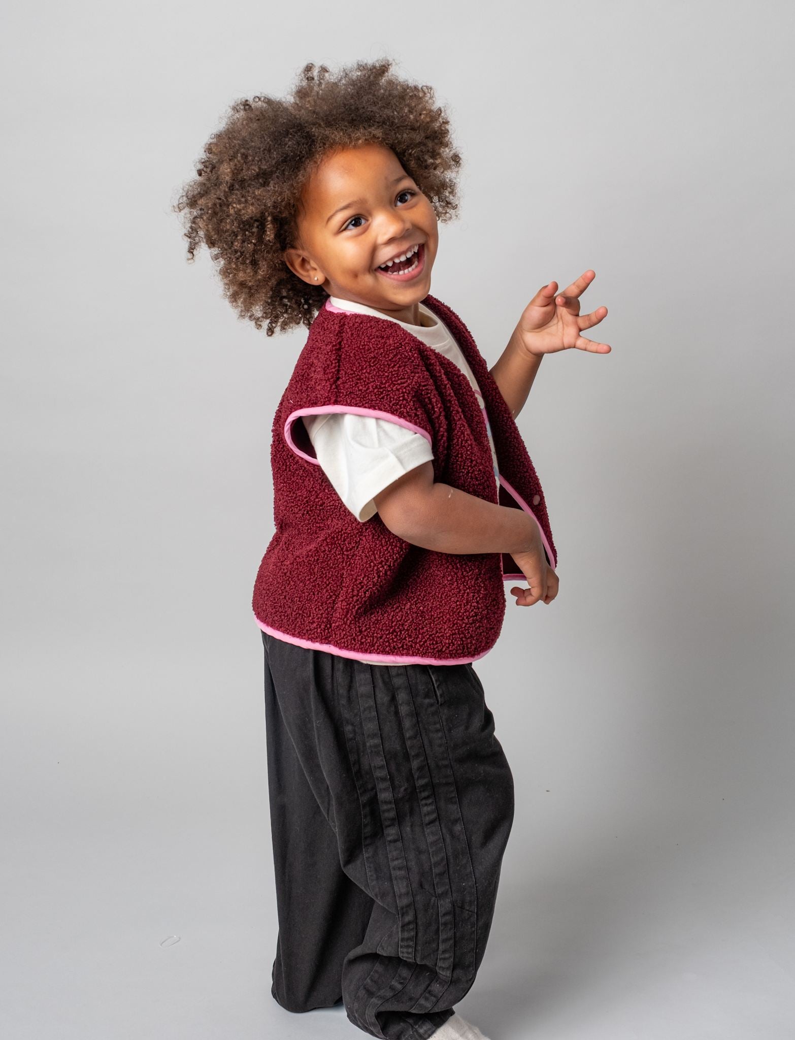 That's Mine Jordan vest - Dark Cherry - 100% Polyester Buy personale||AW26||All here.