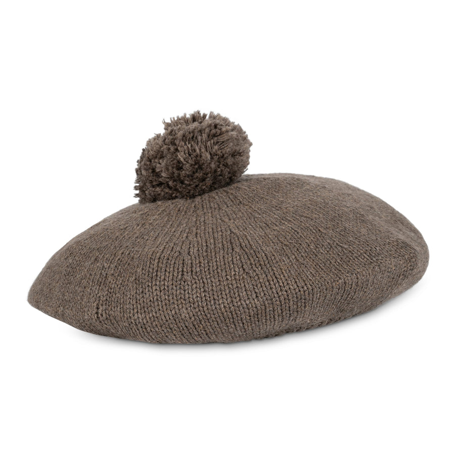 That's Mine Cher knitted beret - Earth brown melange - 100% Organic cotton Buy Tøj||Skjorter & toppe||Strik||Alle here.