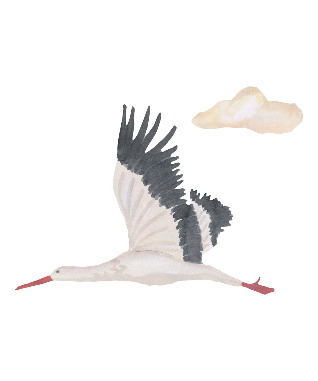 Wallsticker Stork Small - Multi