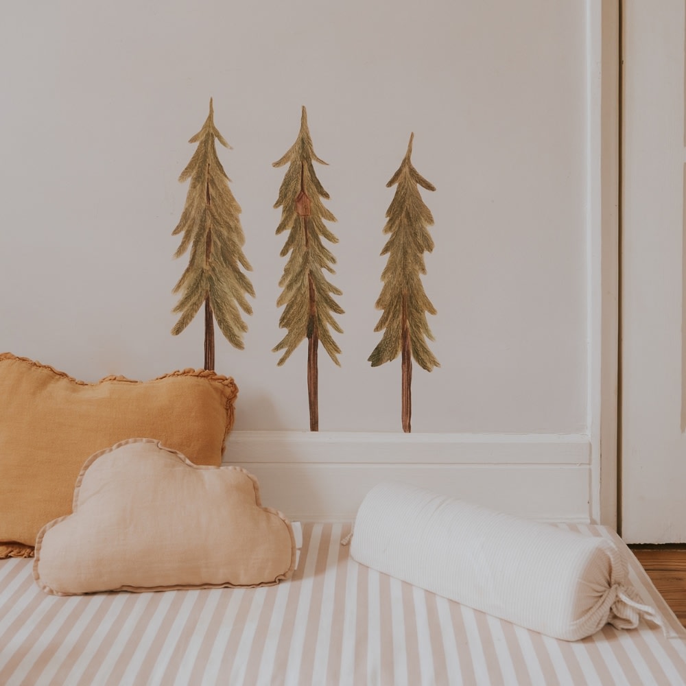 Wallsticker Pinetrees small - Green