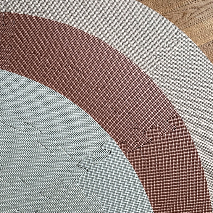 Foam play mat circle - Light grey