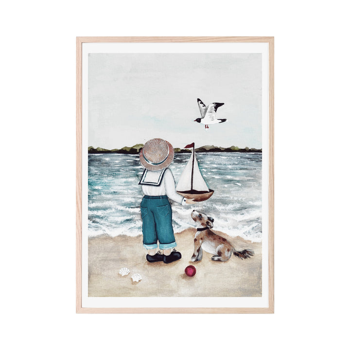 Poster A walk on the beach -