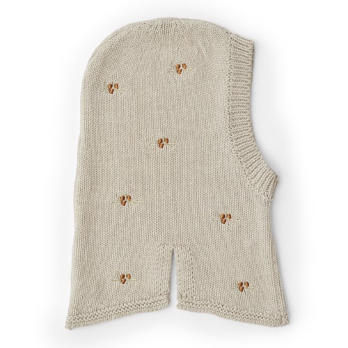 That's Mine Élephanette knitted balaclava havtorn - Pistachio shell melange - 100% Organic cotton Buy Udsalg||Alle here.