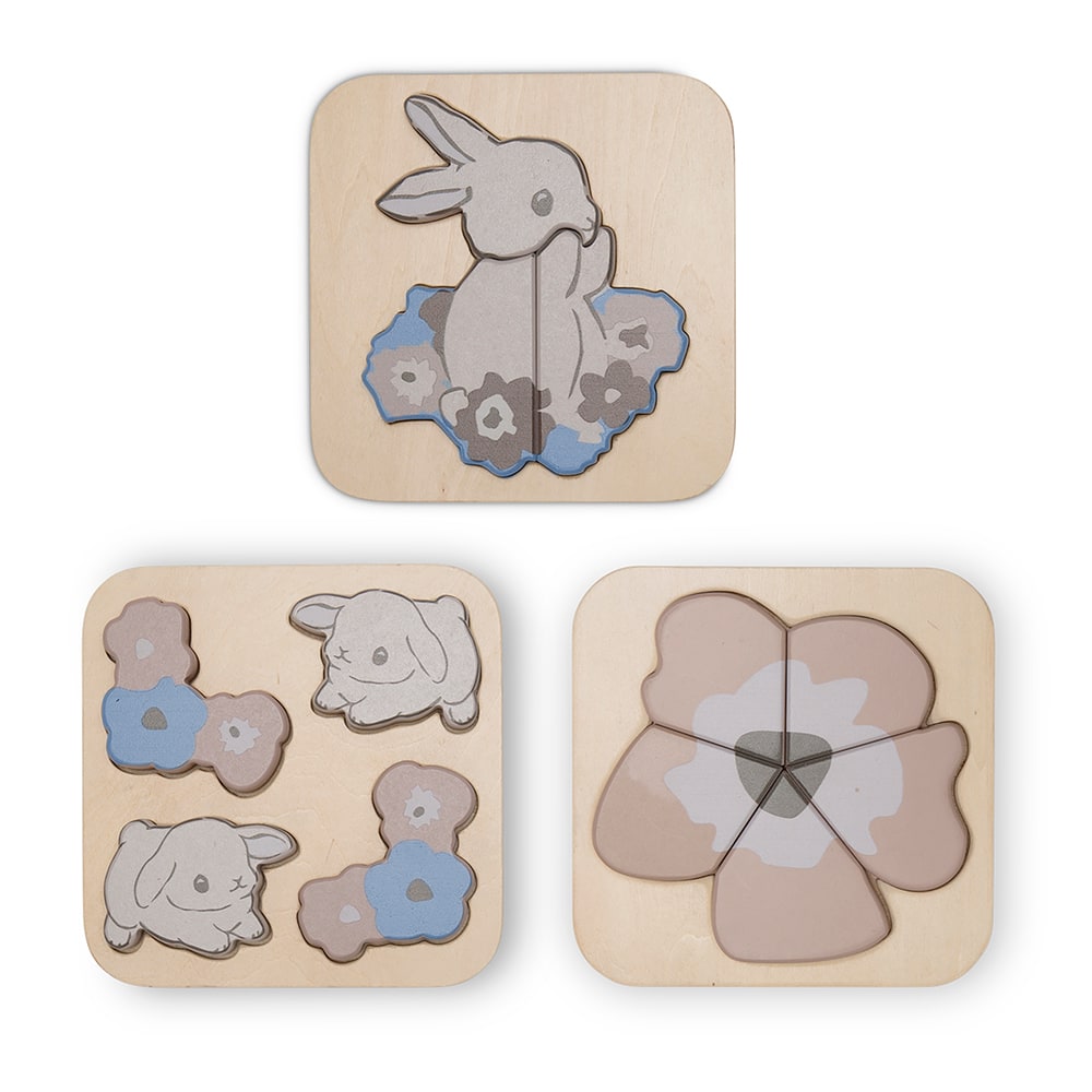 That's Mine Toby puzzle 3-pack - Bunny - 55% MDF, 45% Linden plywood Buy Legetid||personale||Efterår 2024 here.